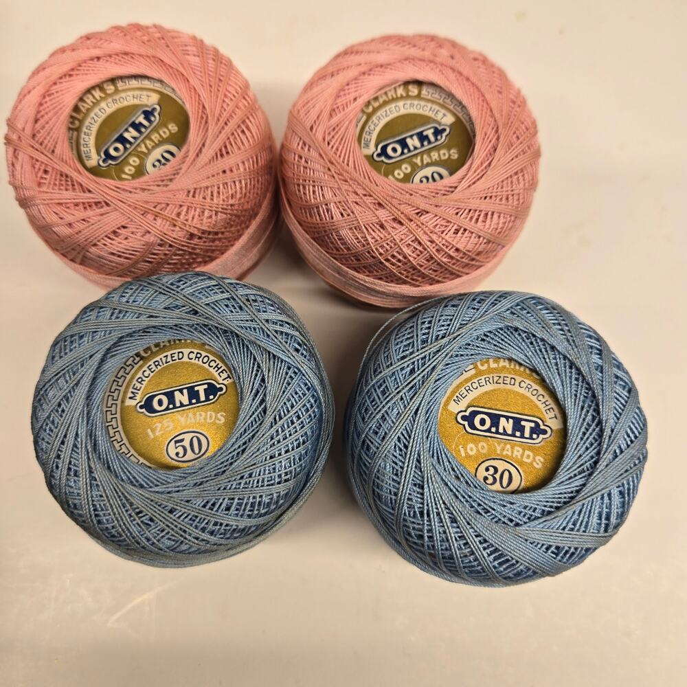 Mixed Lot Vintage Crochet Thread & Embroidery Floss | Blue, Green, Neutral - Picture 2 of 11